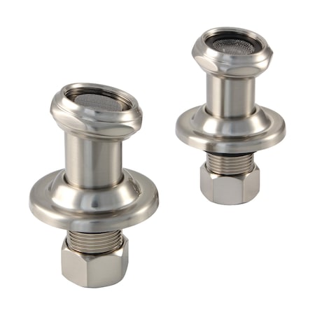 Kingston Brass CAU4108 Tub Mount Couplers, Brushed Nickel CAU4108